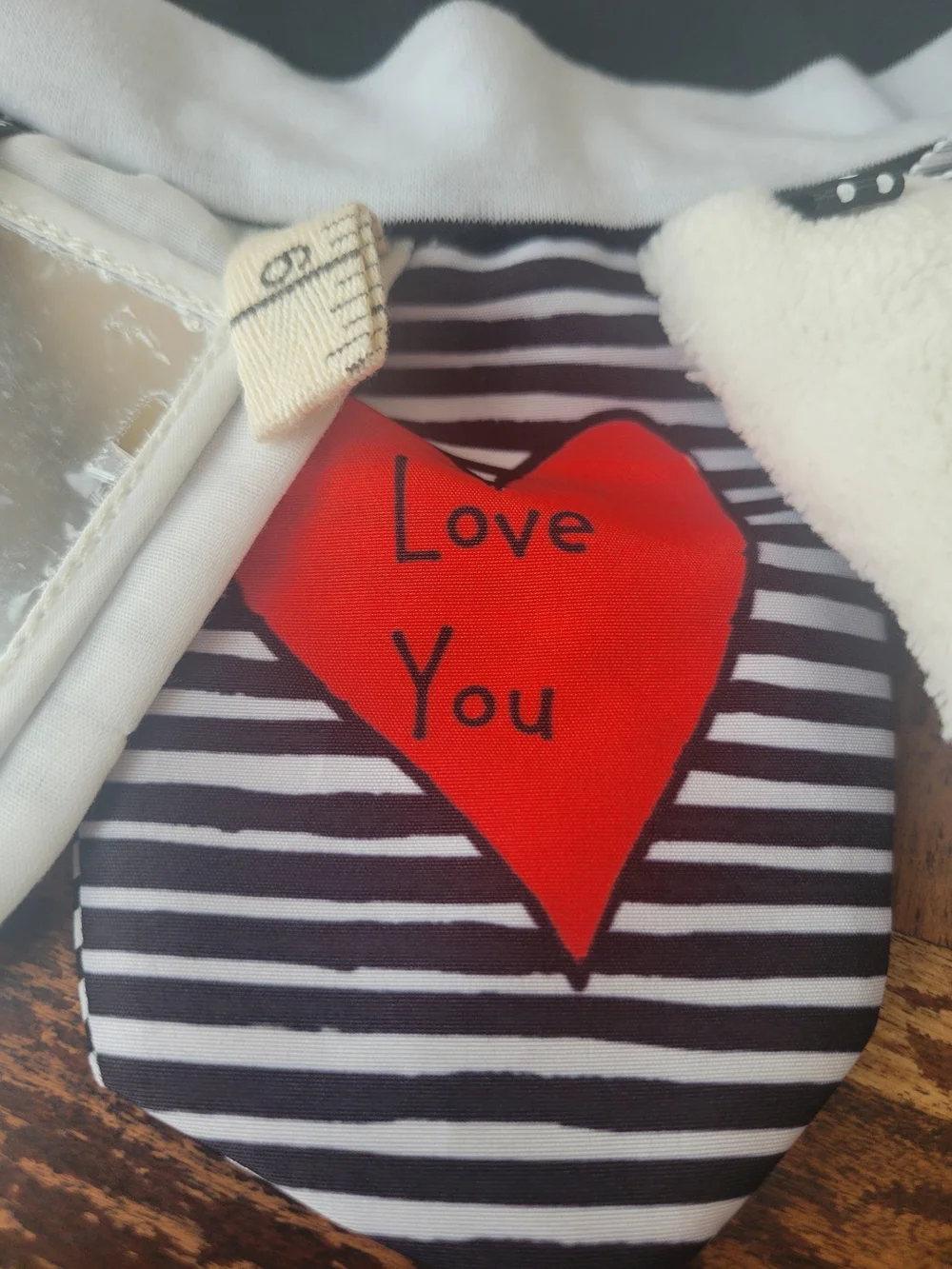 DEMDACO Mommy-Me Black & White Striped Activity Scarf NWT